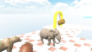 animal fountain crossing