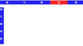 Icons Navigation Bar Design | HTML and CSS | online webcoding