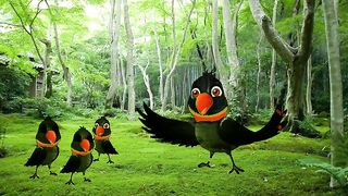 Maina birds cartoon..