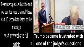 Video of Trump taking the Fifth in deposition with New York attorney general is released