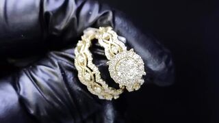 Real Diamonds Wedding Ring & Band by Ijaz Jewelers