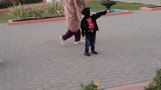 Kids enjoying in amusement park