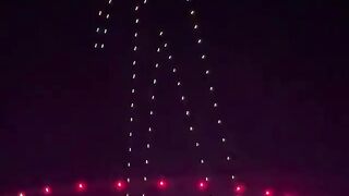 No burn No problem! They made up with it using drones in the desert this year! Credit @faisalmalas Drones by @dronestories.show