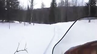 В  мороз голый на охоту
