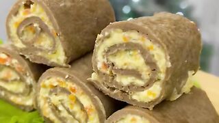 Печёночные рулетики