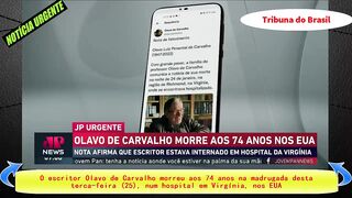 O escritor Olavo de Carvalho morreu aos 74 anos