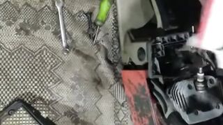 Установка карбюратора на бензопилу