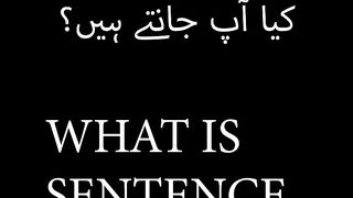 LEARNING ENGLISH || WHAT IS SENTENCE?