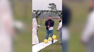 Forever Hold Your Piece- Groom Reveals He’s Holding A Gun During His Wedding Ceremony