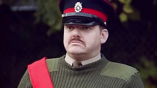 Mr. Bean with Soldier