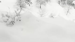 wow snow fall in kashmir