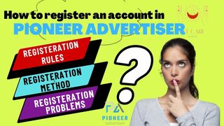 How to register account in PIONEER ADVERTISER