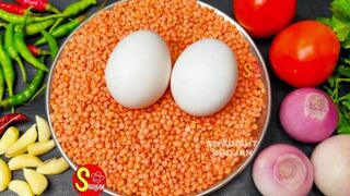 Daal Moong And Masoor With Egg Recipe| Mix Daal Recipe