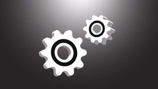 3d gear icon in Illustrator