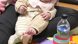 Baby laughter after seeing toy????????