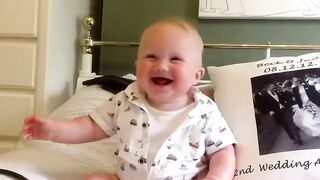 Cute Baby laughing and chuckling