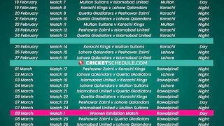 PSL 8 Official all teams Schedule & Squad 2023