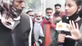 Funny video in pablic | news reporter funny video