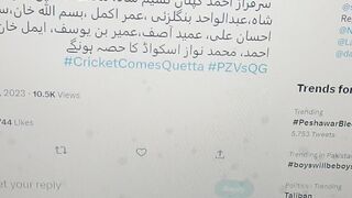 Quetta Gladiators Squad For Exibition Match Against Peshawar Zalmi.