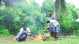 FULL CHICKEN ROAST | Whole Fried Chicken Recipe Cooking in village | Free Range Chicken Recipe