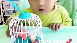 Papa papa cute bebe