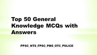 General knowledge mcqs