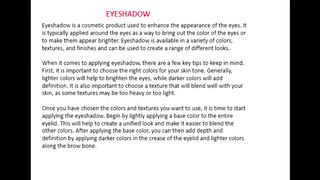 makeup products article,  Women Makeup Products