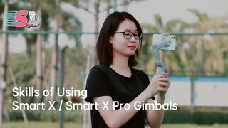 Gimbal Stabilizer for Smartphone w/ LED Light Face Tracking Auto-Inception