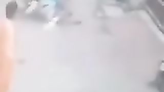 Girl drive the scooter