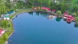 Heart Shaped Beautiful Lake Skardu Gilgit-Baltistan, Pakistan