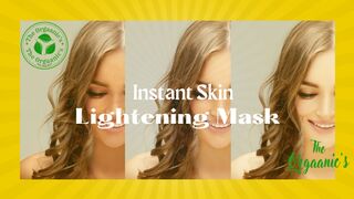 DIY Instant Skin Lightening Mask | The Orgaanic's | Tried & Tested