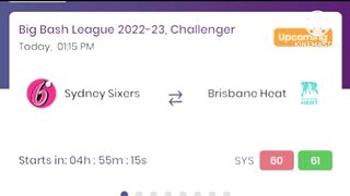 Today mach BBLT20.SAT20.INT20.SAW vs INDW