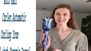 Auto Hair Curler,Auictomat Curling Iron 1 inch Ceramic Barrel with 5 Adjustable Temp