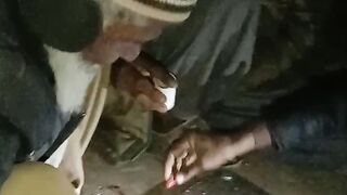 Old man play game
