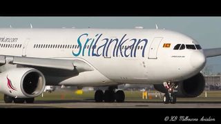 5 BIG PLANES Taking Off From VERY CLOSE UP