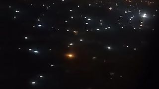 airplane night landing