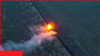 Tanks coming to invade Ukraine burn like this in the Ukrainian steppes
