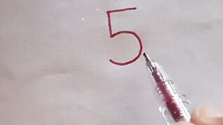 Amazing drawing haks using numbers and latters