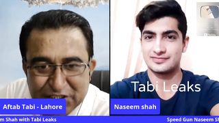 Funniest Interview with Naseem Shah with Tabi Leaks