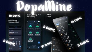 Бесплатная Раздача Монеты DOPE. Приложение DopaMine