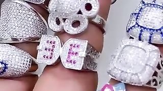 Beautiful silver rings video