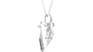 Brand: Amazon Collection Amazon Collection Diamond 3 Stone Pendant Necklace (1/4 cttw), 18"