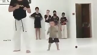 So cute fighter baby
