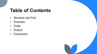 Shortest Job First Preemptive Process Scheduling Algorithm