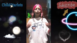 Natural teenager dancing in your poor home
