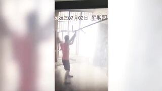 Dangerous behavior, do not imitate