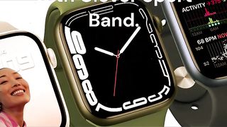 Apple Watch Series 7 [GPS 45mm] Smart Watch w/ Green Aluminum Case with Clover Sport Band.