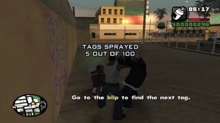 GTA San Andreas - Walkthrough - Mission #3 - Tagging up Turf - highlight