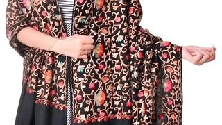 Kashmiri/pashmina embroidery shawl designs