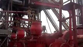 Cementing opration on shelmburger rig 225